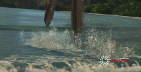 Foam, splashes, and water compositing from Surf's Up.